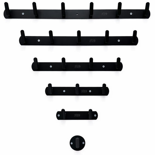 Black Towel Rack Hooks